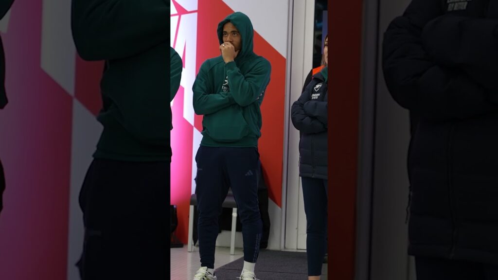 Gabriel Jesus watching his former team Man City get knocked out in the #UCL 😬