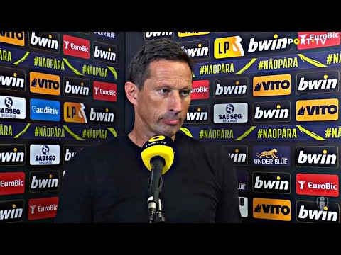 Entrevista Rapida Roger Schmidt João Mário e Florentino Apos a Eliminação da Liga Europa