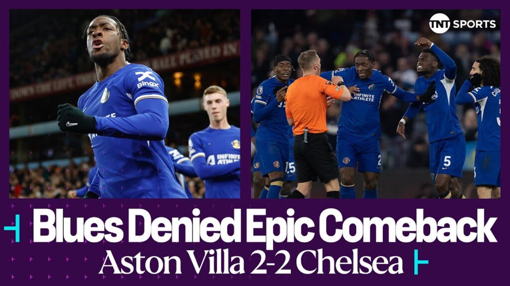 Aston Villa 2-2 Chelsea | Chelsea denied comeback by VAR controversy 😳 | Premier League