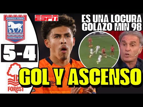 ES UNA LOCURA AL MIN 98 JEREMY SARMIENTO DIÓ GOLAZO PARA EL ASCENSO A LA PREMIER LEAGUE SORPRENDE