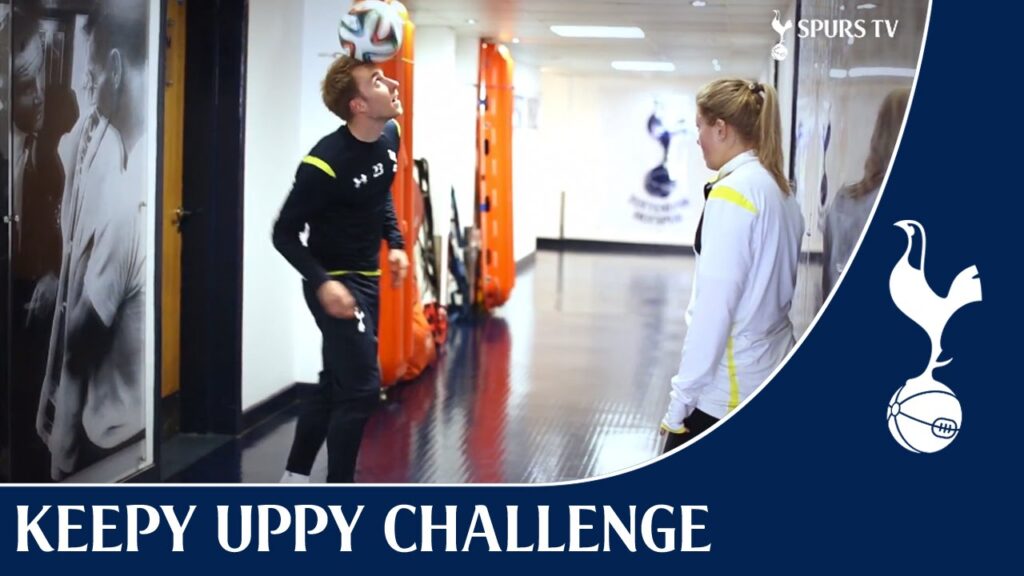 Amazing Skills - Keepy Uppy Challenge | Christian Eriksen vs Charlotte Lade