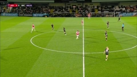 Katie Reid through ball and skill vs Bristol City