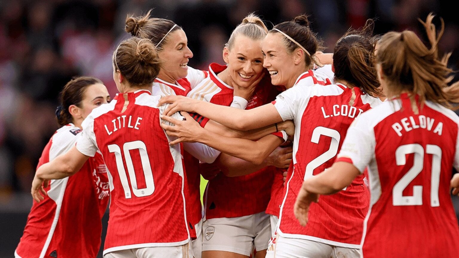 Stina Blackstenius has won March's Emirates Goal of the Month