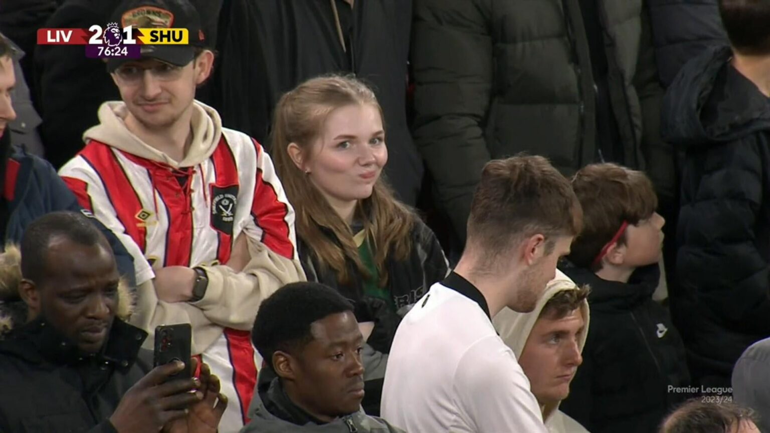 Liverpool supporter here coming in peace...you gave us a scare today. But one of your supporters in the away end after Mac Allister's goal...her face made my day. Good luck to you folks!