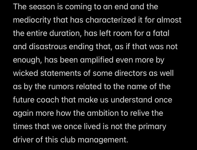 Curva Sud message to Redbird