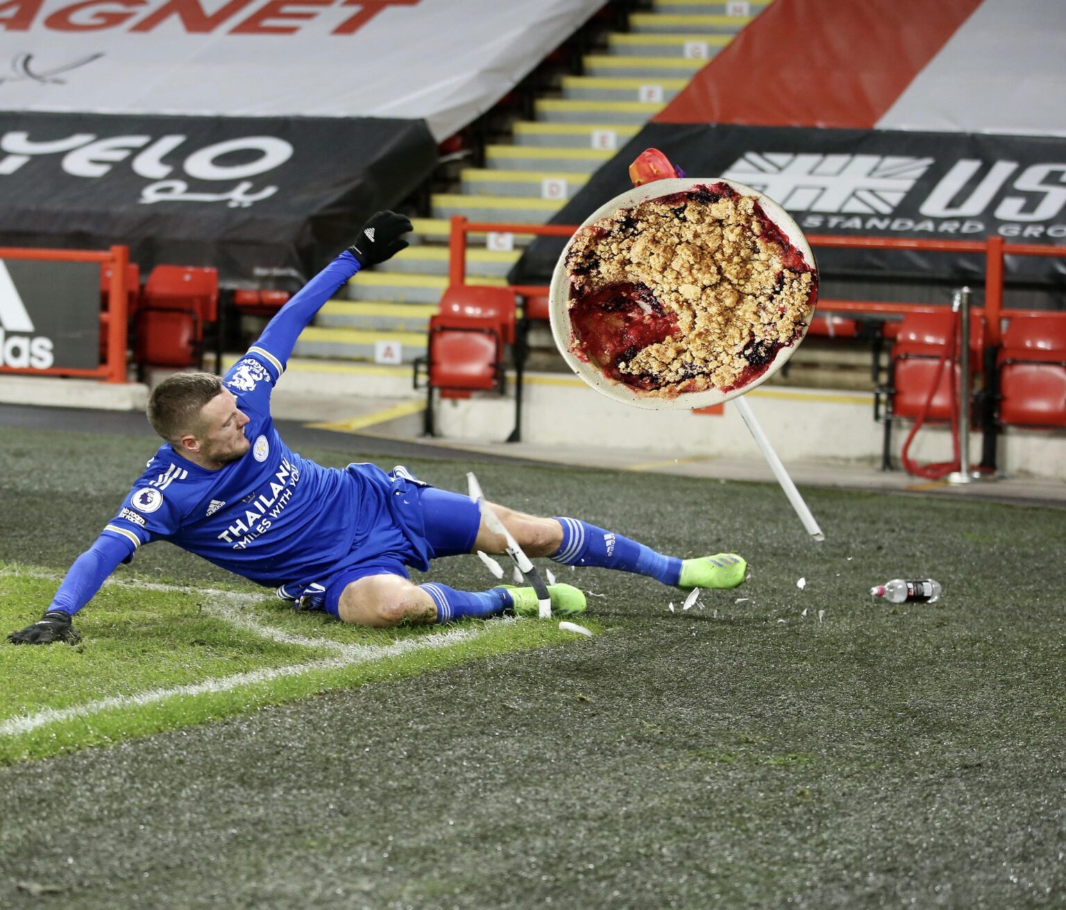 Vardys ended the crumble for the season