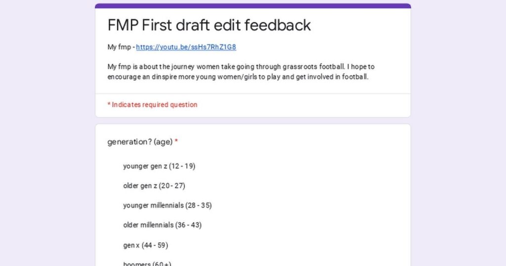 Grassroots documentary feedback