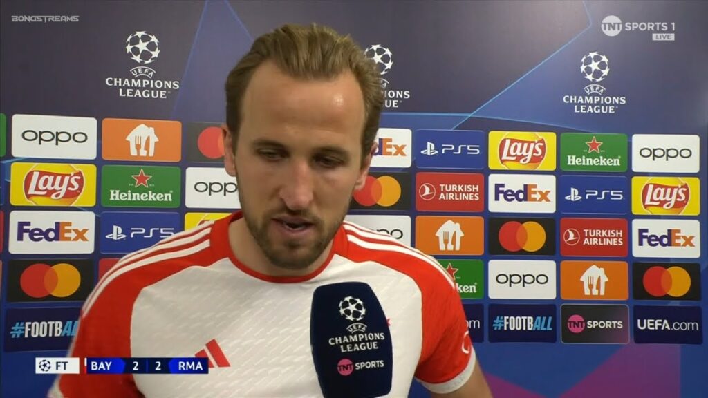 Harry Kane Post Match Interview | Bayern Munich 2-2 Real Madrid