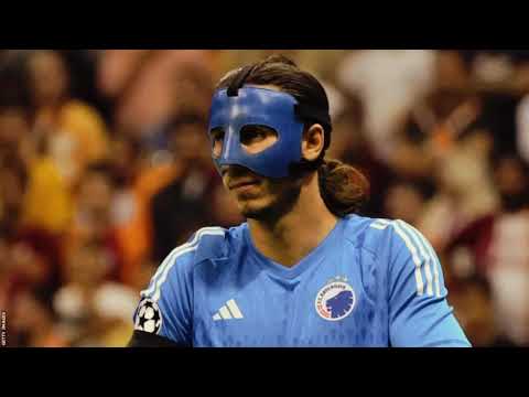 Kamil Grabara wears a Mask
