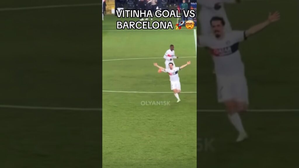 Vitinha Amazing Champions League Goal! #shorts #soccer #ucl #psg #goals #france #fcbarcelona #uk