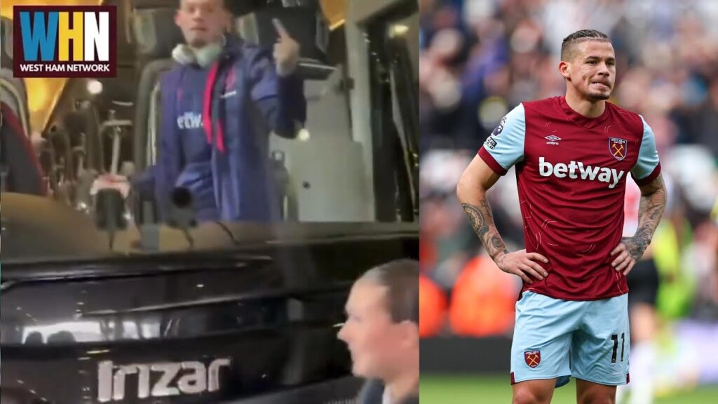 Kalvin Phillips shows the middle finger to a West Ham fan who called him 'useless'. 😬