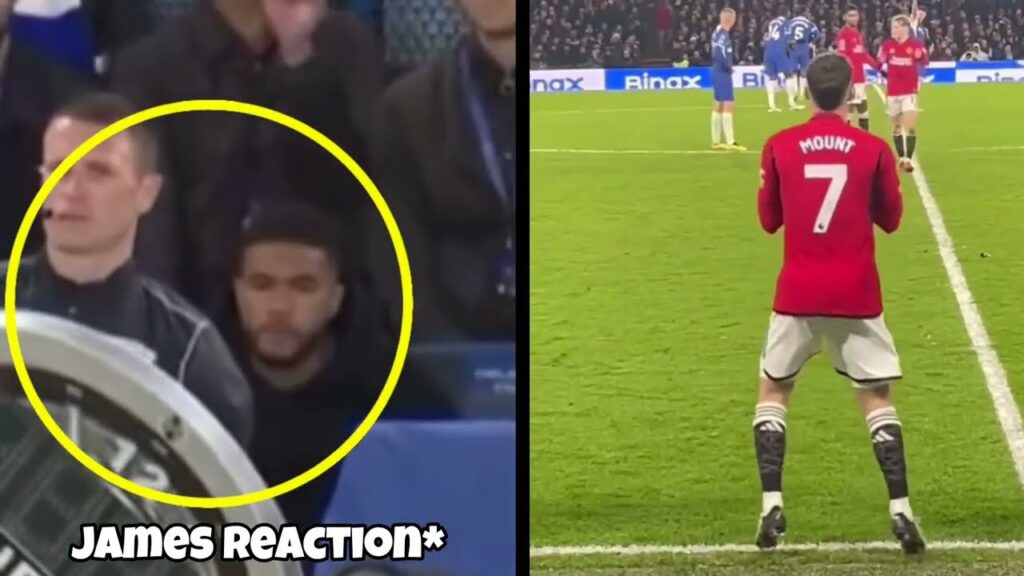 😭🥺Reece james reaction to Mason Mount substitution vs Chelsea!!