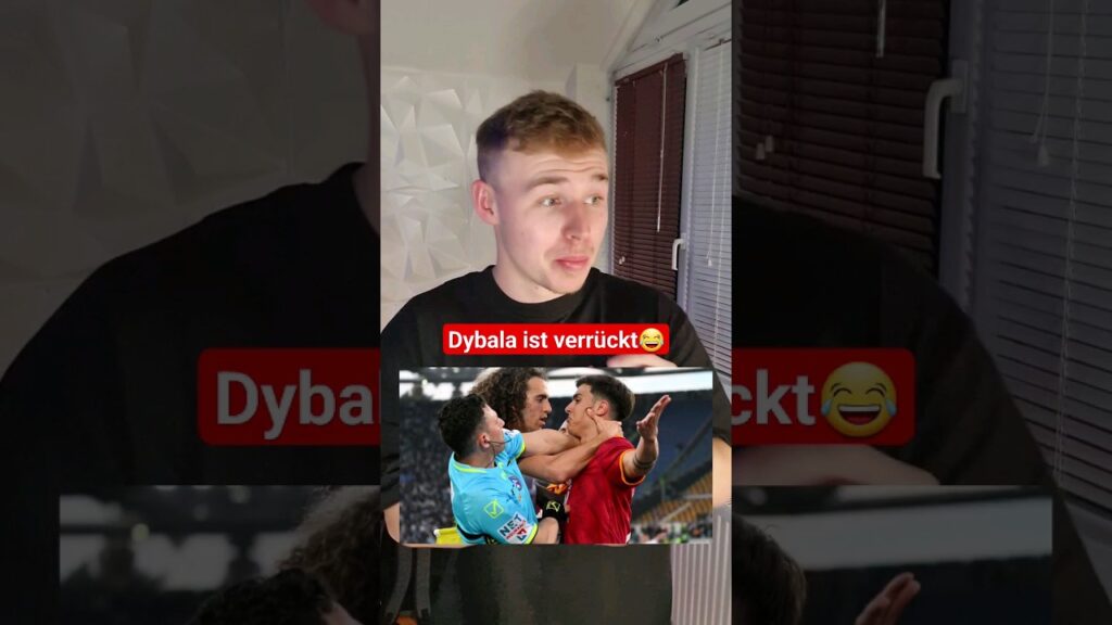Dybala mit der Schienbeinschoner-Aktion gegen Guendouzi😳😂 #short