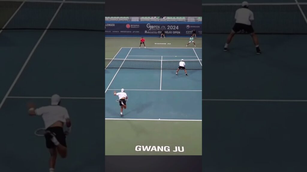 송민규. 이재문(KDB산업은행) 광주챌린저 복식 우승! 플레이 모음#테니스 #테니스복식 #tennis