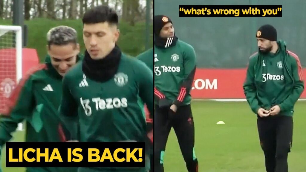 Lisandro Martinez and Rashford spotted BACK in Man United training | Manchester United News