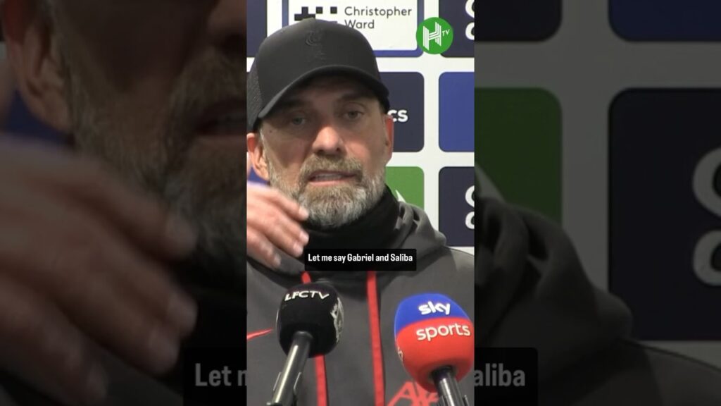 Gabriel & Saliba played EVERY GAME! Klopp as Liverpool’s title hopes fade 😳