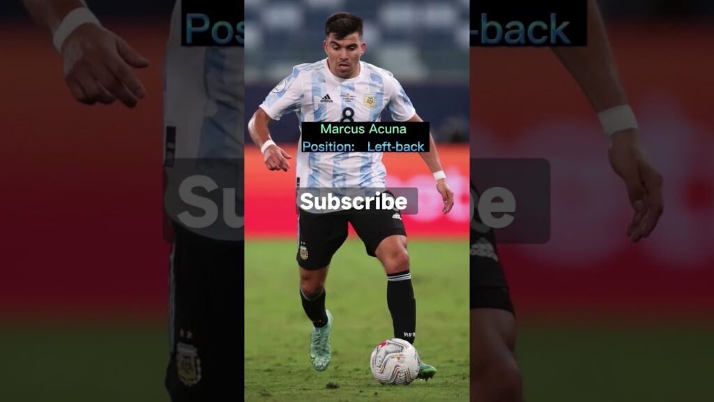 Argentine Footballer Marcus Acuna #short #youtubeshorts #fifaworldcup2022
