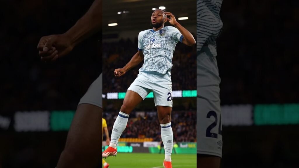 🇬🇭Semenyo 8th goal today vs wolves #shorts #semenyo #epl