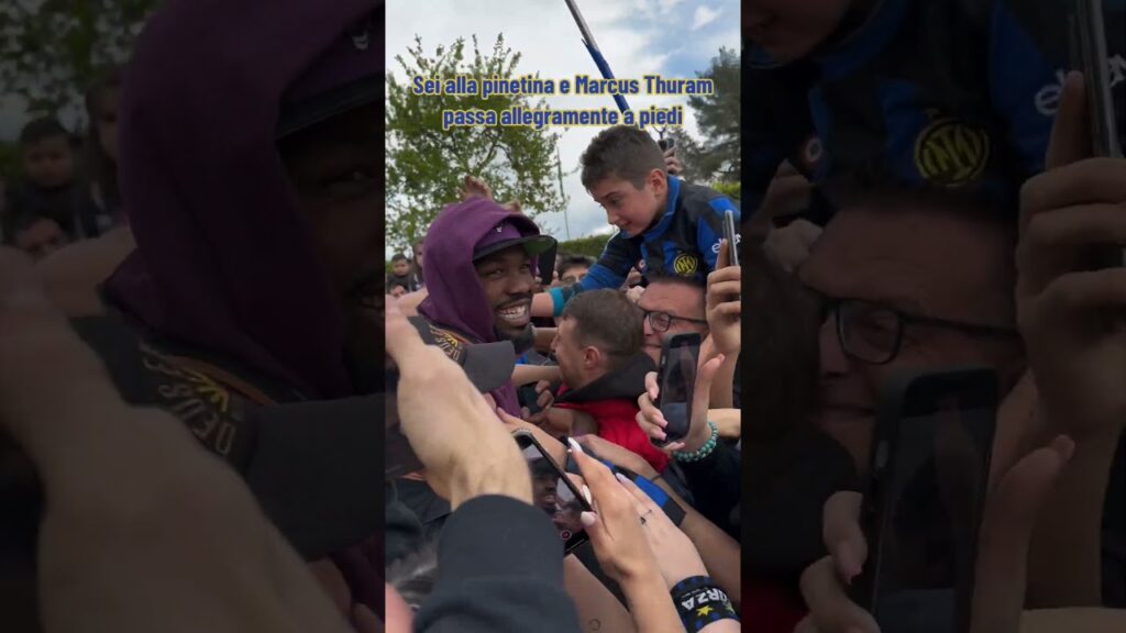 POV: sei ad Appiano Gentile e THURAM passeggia in mezzo ai TIFOSI 😅 | #shorts #inter