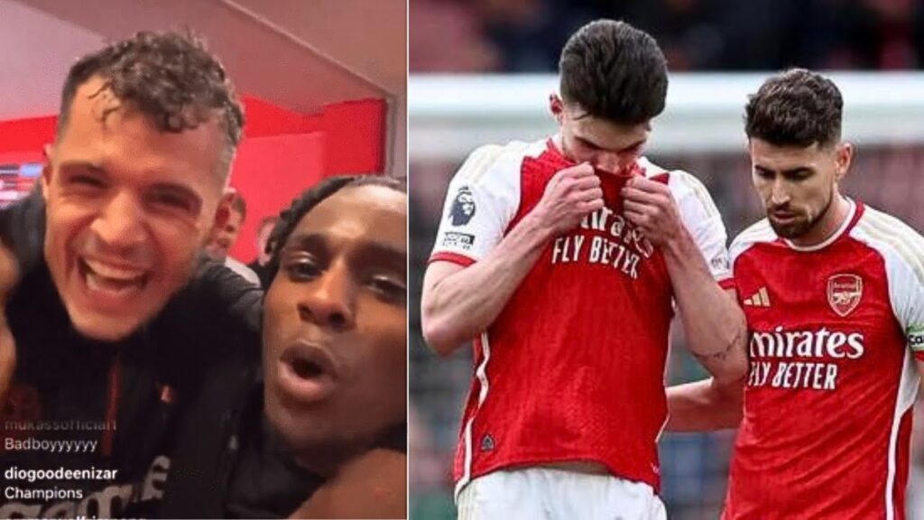Granit Xhaka Teammate Frimpong Taunts Arsenal During Bayer Leverkusen Bundesliga Title Celebrations