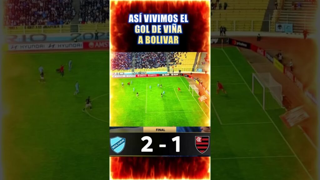 GOL DE MATIAS VIÑA #copalibertadores BOLIVAR VS FLAMENGO #libertadores #bolivar #flamengo