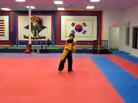 Tae Kwon Do - Aaron's long staff form