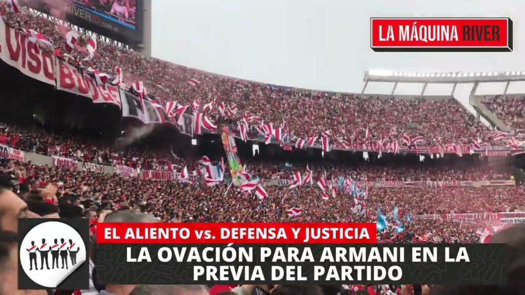 LA OVACIÓN PARA FRANCO ARMANI EN LA PREVIA DE RIVER vs. DEFENSA Y JUSTICIA