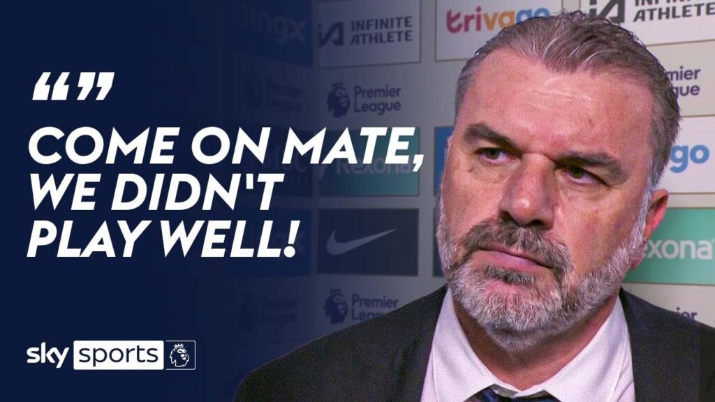 Ange Postecoglou is NOT happy with Tottenham's performance against Chelsea