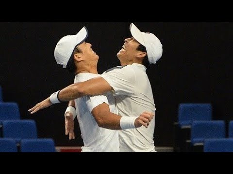 한국 남자 테니스 복식 최고수! 송민규(KDB산업은행) 연습 영상