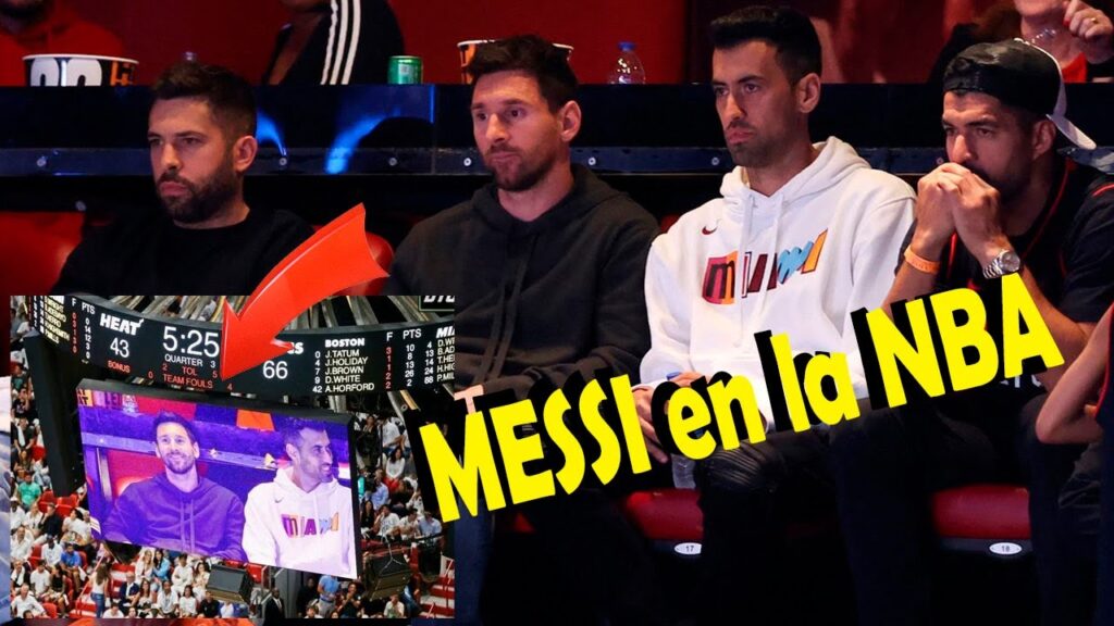 MESSI en la NBA con Jordi Alba, Busquets y Suárez