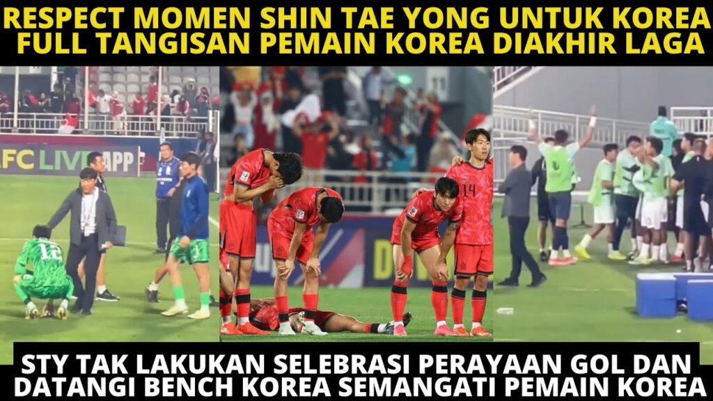 RESPECT MOMEN SHIN TAE YONG UNTUK KOREA! STY TAK RAYAKAN GOL & DATANGI BENCH SEMANGATI PEMAIN KOREA