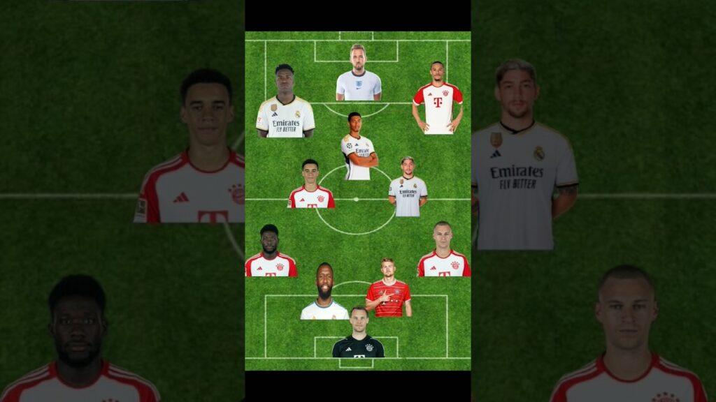 أفضل تشكيلة مشتركة بين ريال مدريد 2024 و بايرن ميونيخ 2024