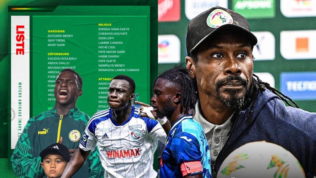 Voici la liste de Aliou Cissé Sénégal Congo, avec Amara Diouf, Habib Diarra, Saganté, Camara