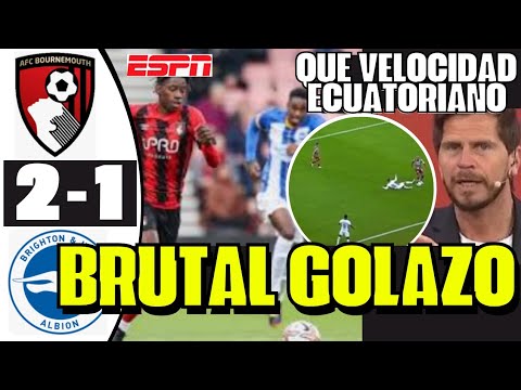 DEBUTÓ CON GOLAZO MICHAEL DACOSTA EL NUEVO GONZALO PLATA DEL BOURNEMOUTH EN PREMIER LEAGUE SORPRENDE