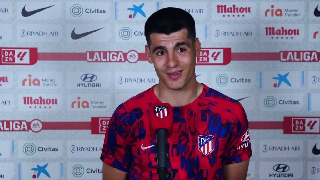 Las declaraciones de Álvaro Morata tras la victoria ante el Girona FC