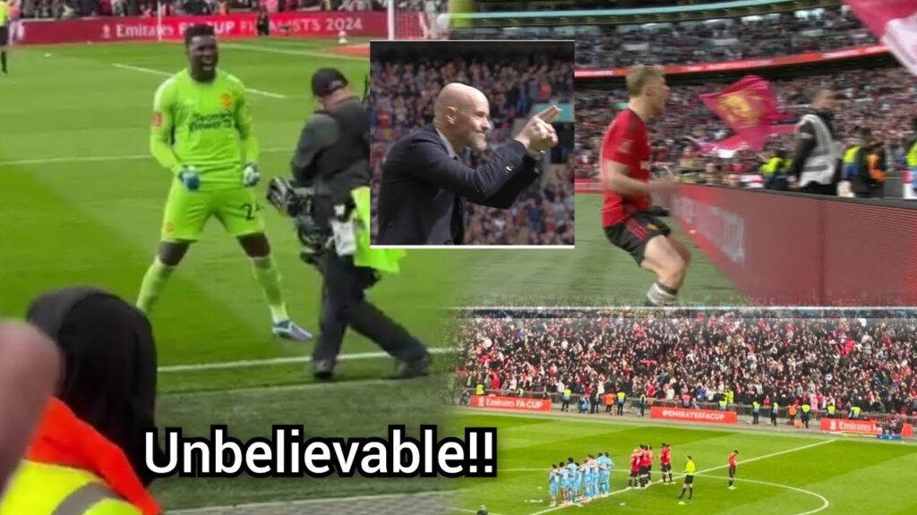SCENES!! Man United Win on penalties Vs Coventry 😱, See how Onana, Hojlund FA cup Wembley