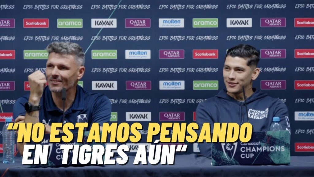 RAYADOS VS COLUMBUS CREW FERNANDO ORTIZ y GERARDO ARTEAGA CONFERENCIA PRE PARTIDO