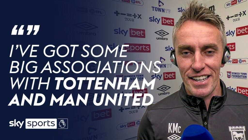 Kieran McKenna is looking forward to managing Ipswich in the Premier League next season! 👀