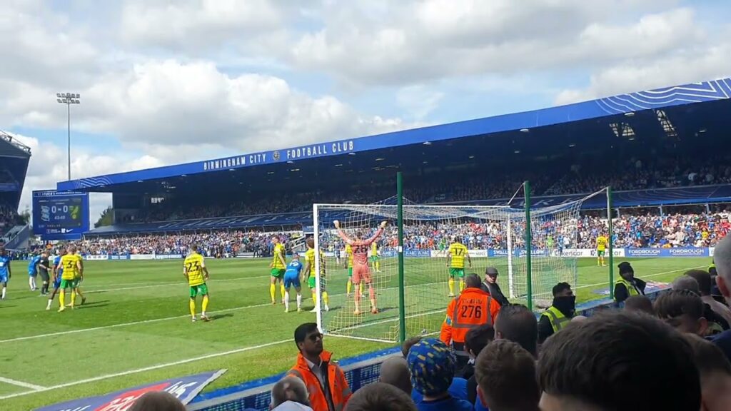 Birmingham City V Norwich City Home 2024 - Krystian Bielik Great Chance