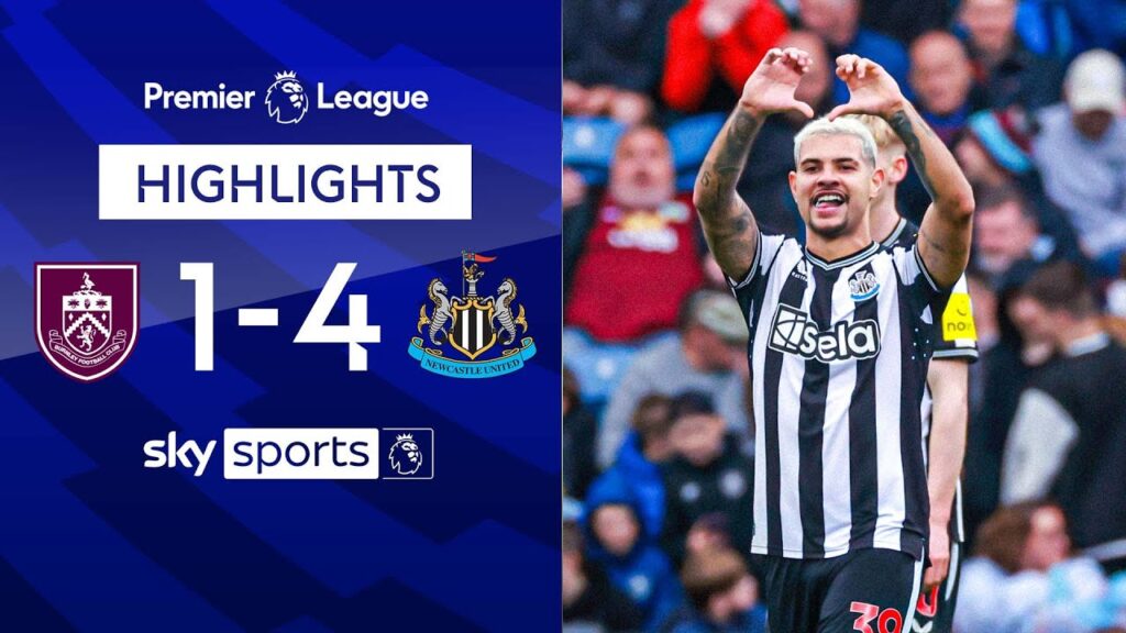 Burnley's survival hopes hit | Burnley 1-4 Newcastle | Premier League Highlights