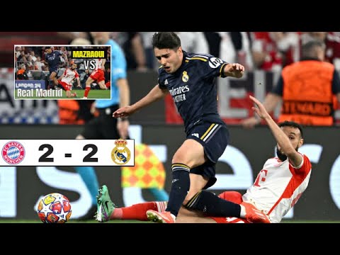 Noussair Mazraoui ( Bayern ) vs Real Madrid || Mazraoui masterclass, incrediblle preformance 👏 🙂‍↕️