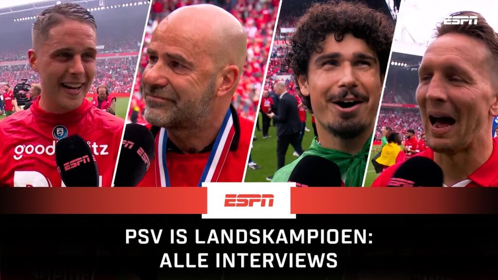 BOSZ IN TRANEN 😢 VEERMAN, DE JONG, BAKAYOKO en MEER | PSV kampioen: alle interviews