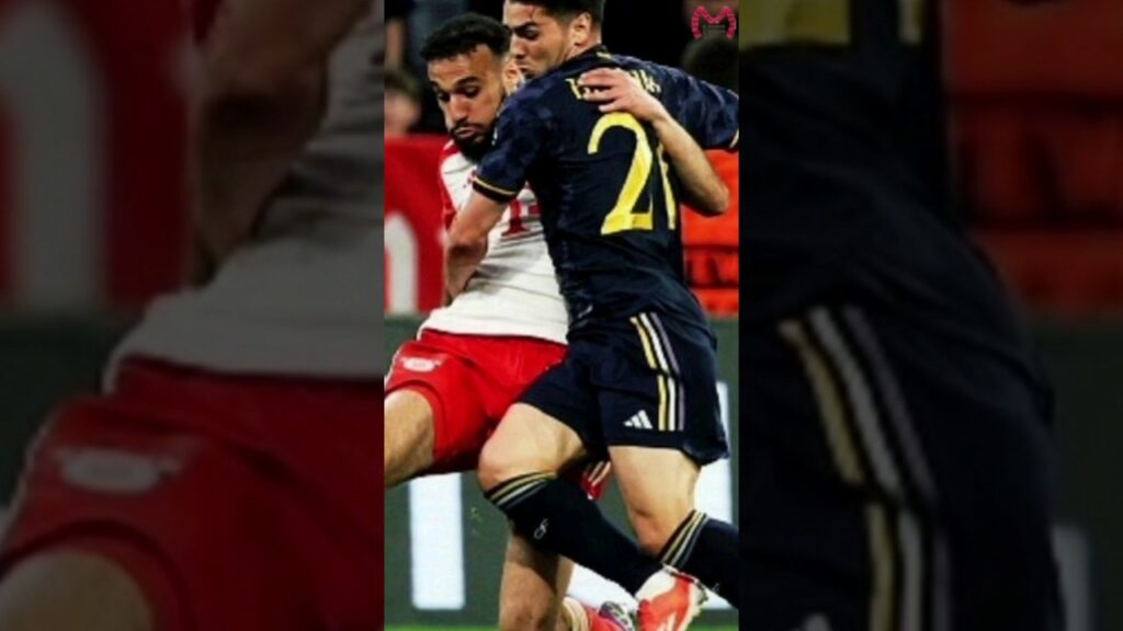 Well defended by Mazraoui #bayernmunich #realmadrid #championsleague