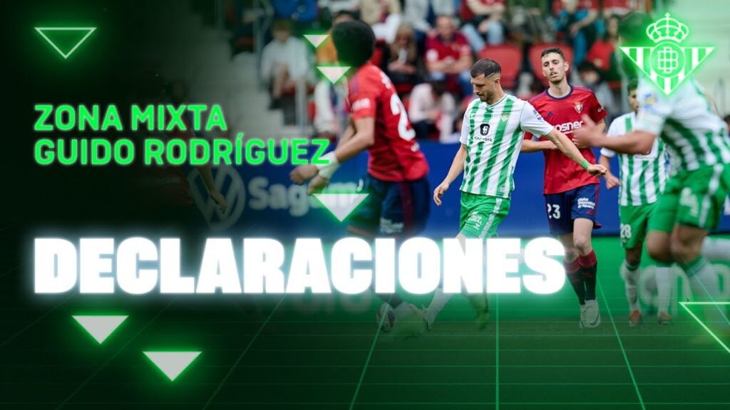 Declaraciones de Guido Rodríguez tras el #OsasunaRealBetis ⚽💚 | Real BETIS Balompié