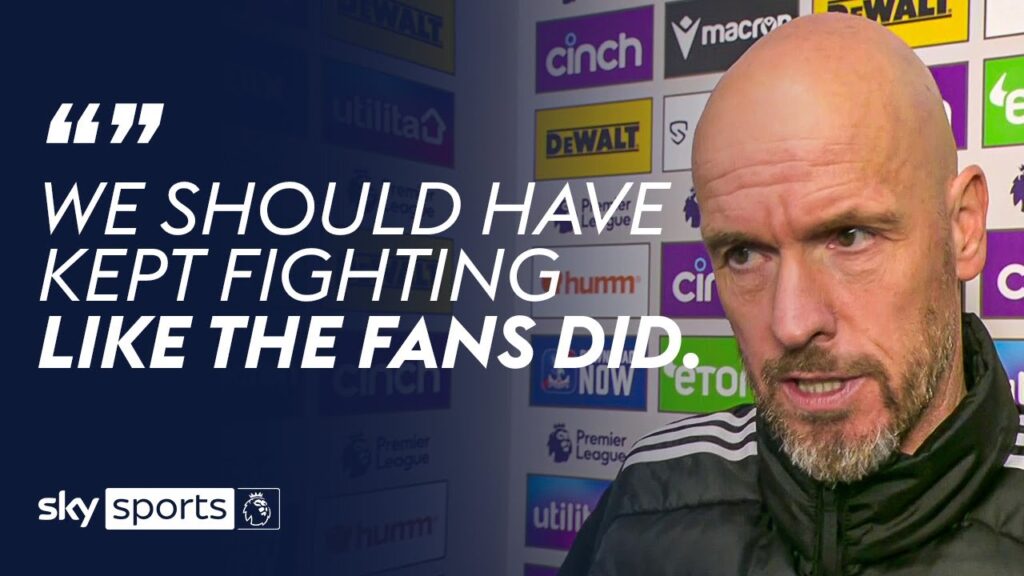 Erik ten Hag reacts to Man United thrashing at Palace