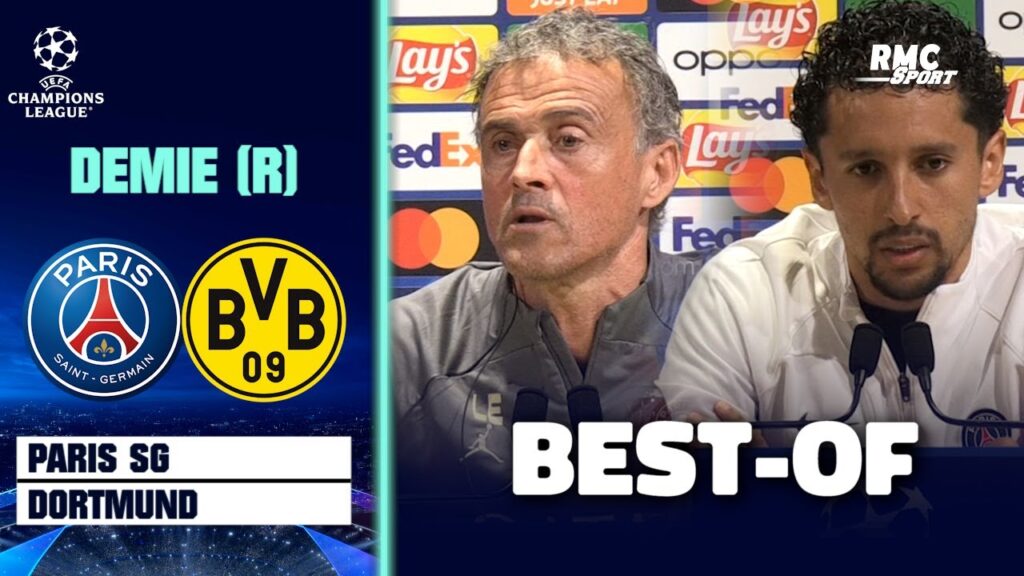 PSG-Dortmund : L'essentiel de la conf' de Luis Enrique et Marquinhos