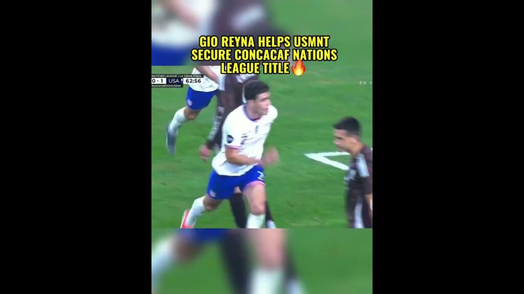 Gio Reyna helps USMNT secure CONCACAF Nations League Title #ussoccer #dosacero #gioreyna #usmnt