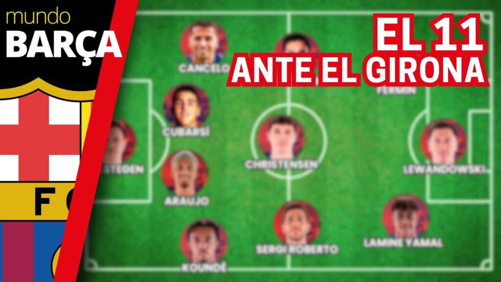 BARÇA | ONCE inicial ante el GIRONA para luchar por la SEGUNDA PLAZA