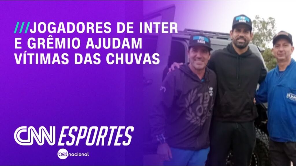 Jogadores de Inter e Grêmio ajudam vítimas das chuvas | CNN PRIME TIME