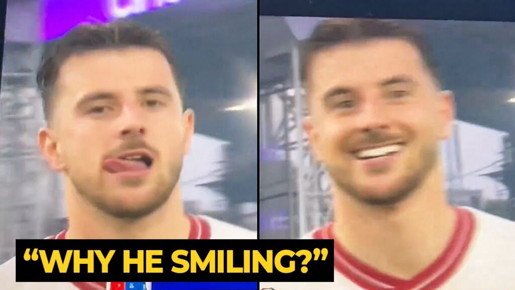 United fans were angry with Mason Mount after he was seen smiling widely during Palace game